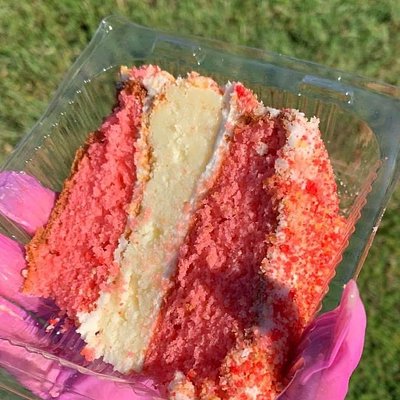 Strawberry Crunch Cake + cheesecake Slice For Mothers Day 