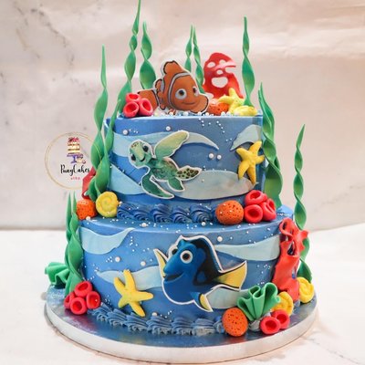 M Tier Cake