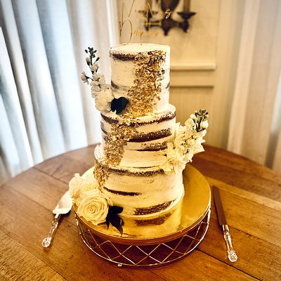 6, 8, & 10 Inch Wedding Cake 