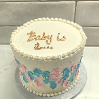Custom Gender Reveal Cake