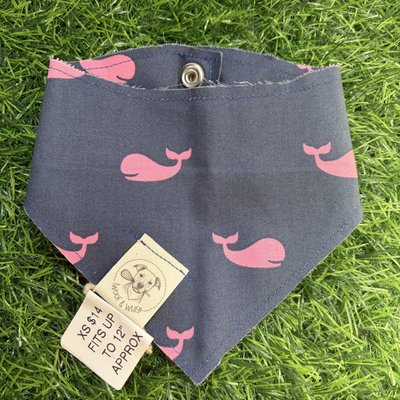 Extra Small Navy & Pink Whales