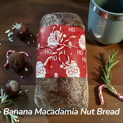 Banana Macadamia Nut Bread
