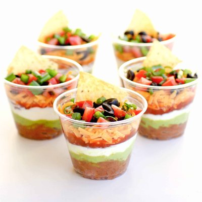 7 Layer Dip Cups