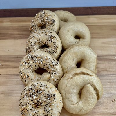 6 Everything Sourdough Bagels