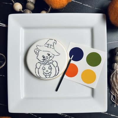 Halloween PYO Cookie - Cat Design