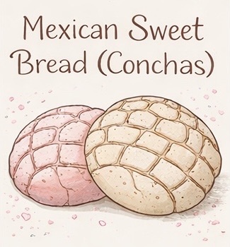 Mexican Sweet Bread (Conchas)