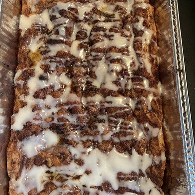 Cinnamon Roll Focaccia Tray