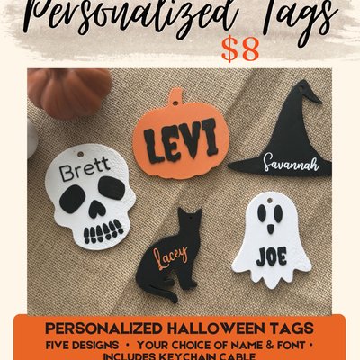 10/23 Personalized Halloween Keepsake Tag 