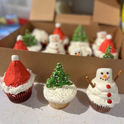 Xmas Cupcakes Box