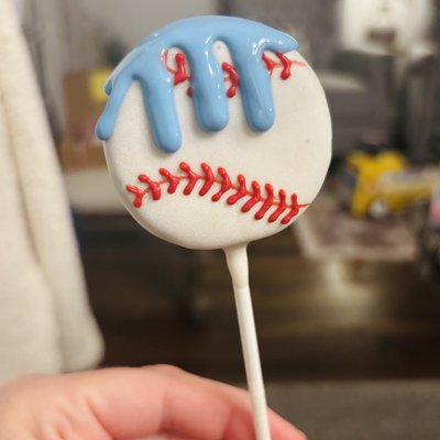 Gluten Free Baseball/Softball Cake Pop