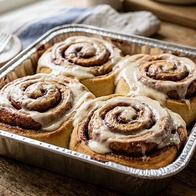 Cinnamon Rolls (4-Pack) (Gluten-Friendly, Nut Free, & Sourdough)