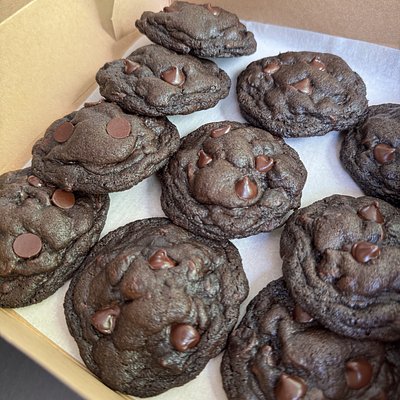 Quadruple Chocolate Cookies
