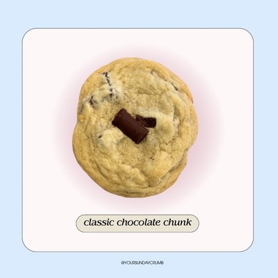 Classic Chocolate Chunk Cookies (dozen)