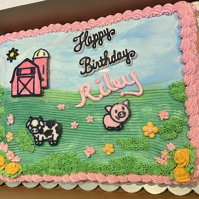 1/4 Sheet Cake (20-30 Servings) 