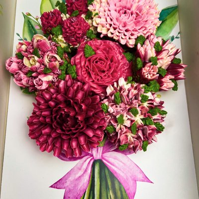 Floral Cupcake Bouquet – Set of 7 | Bouquet Floral de Cupcakes – Set de 7