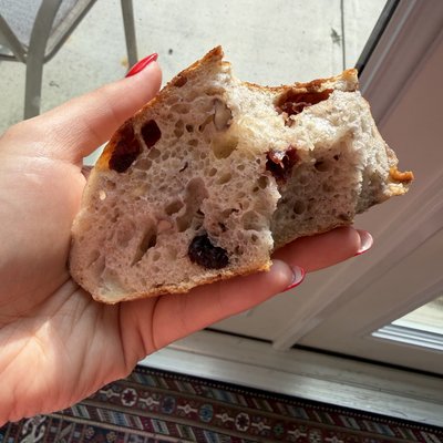 Cranberry walnut sourdough loaf 
