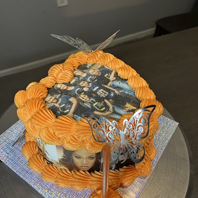Photo Wrapped Cake
