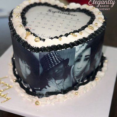 8 Inch 3 Layer Heart Cake 