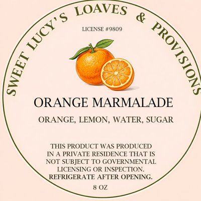 Orange Marmalade 8oz