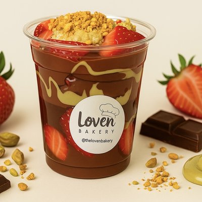 10oz Dubai Chocolate Strawberry Cups