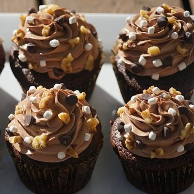 Rocky Road Cupcakes (12)