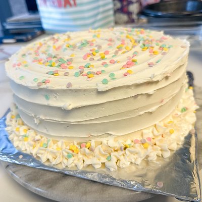 Chocolate Cake + Vanilla Buttercream