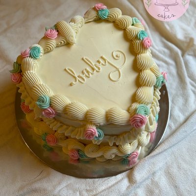 8in 2-layer Heart Cake