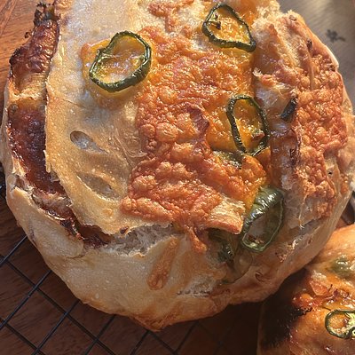 Hot Honey Jalapeno Cheddar Sourdough Loaf 1 Lb Loaf 