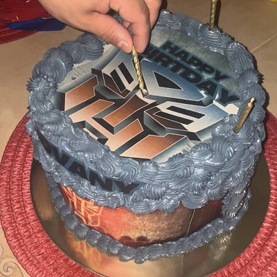 Burn Topper With Edible Image Set