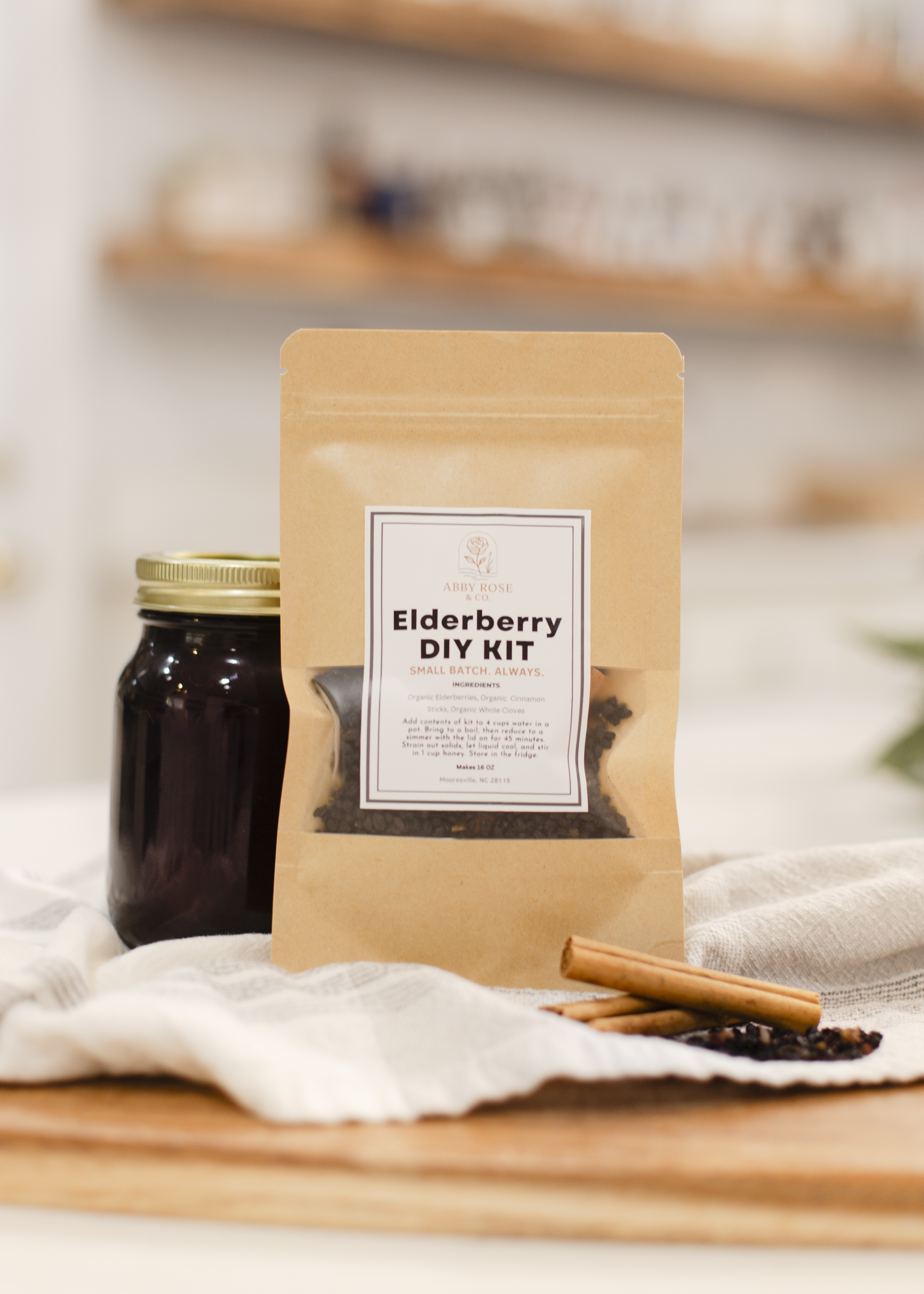 Organic Elderberry Syrup Kit 32oz 