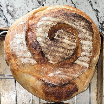Sourdough Cinnamon Swirl Boule