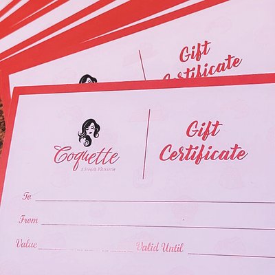 Coquette Gift Certificate $50