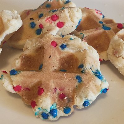 Mini Waffle Cookie Dippers