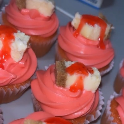 Dozen Strawberry Cheesecake Cupcakes