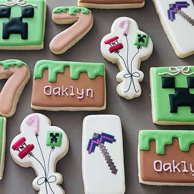 Custom Decorated Sugar Cookies “Pixel Perfect” 6+ Designs