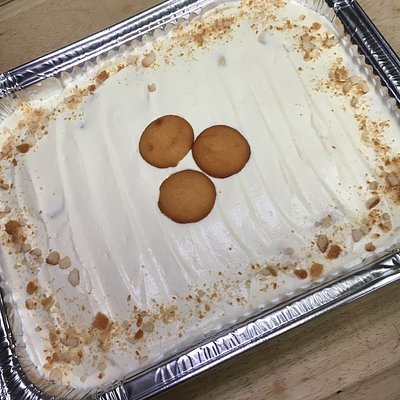 Half Pan Homemade Banana Pudding