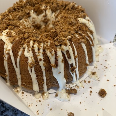 Oatmeal Cream Cheese Pie Pound Cake—Bundt 10’inch