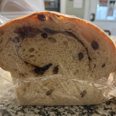 1/2 Loaf Artisan Cinnamon Raisin Sourdough (VeganFriendly)