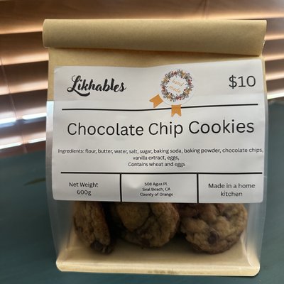 Sourdough Chocolate Chip Cookies 10 Pack