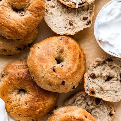 6ct CINNAMON RAISIN Sourdough Bagels