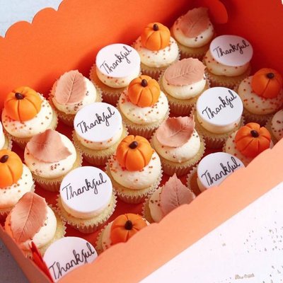 Thankful Pumpkin Cupcakes