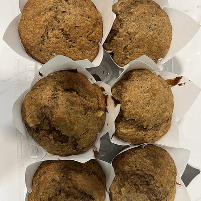 Banana Muffins No sugar Added (6ct)