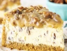 Pecan Praline Cheesecake Slice 
