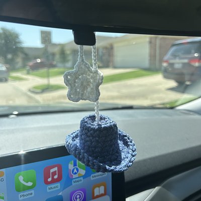 Cowboy Hat Mirror Charm