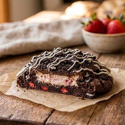 Chocolate Strawberry Cheesecake 