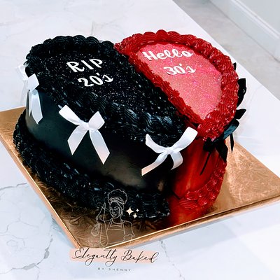 10 Inch  3 Layer Heart Cake 