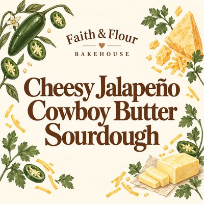 Cheesy Jalapeño Cowboy Butter Sourdough