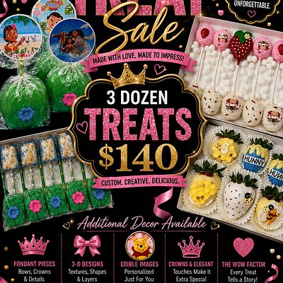Party Treats(Candied Or Chocolate Apples, Chocolate Covered Oreos, Rice Krispy Treats, & Pretzels