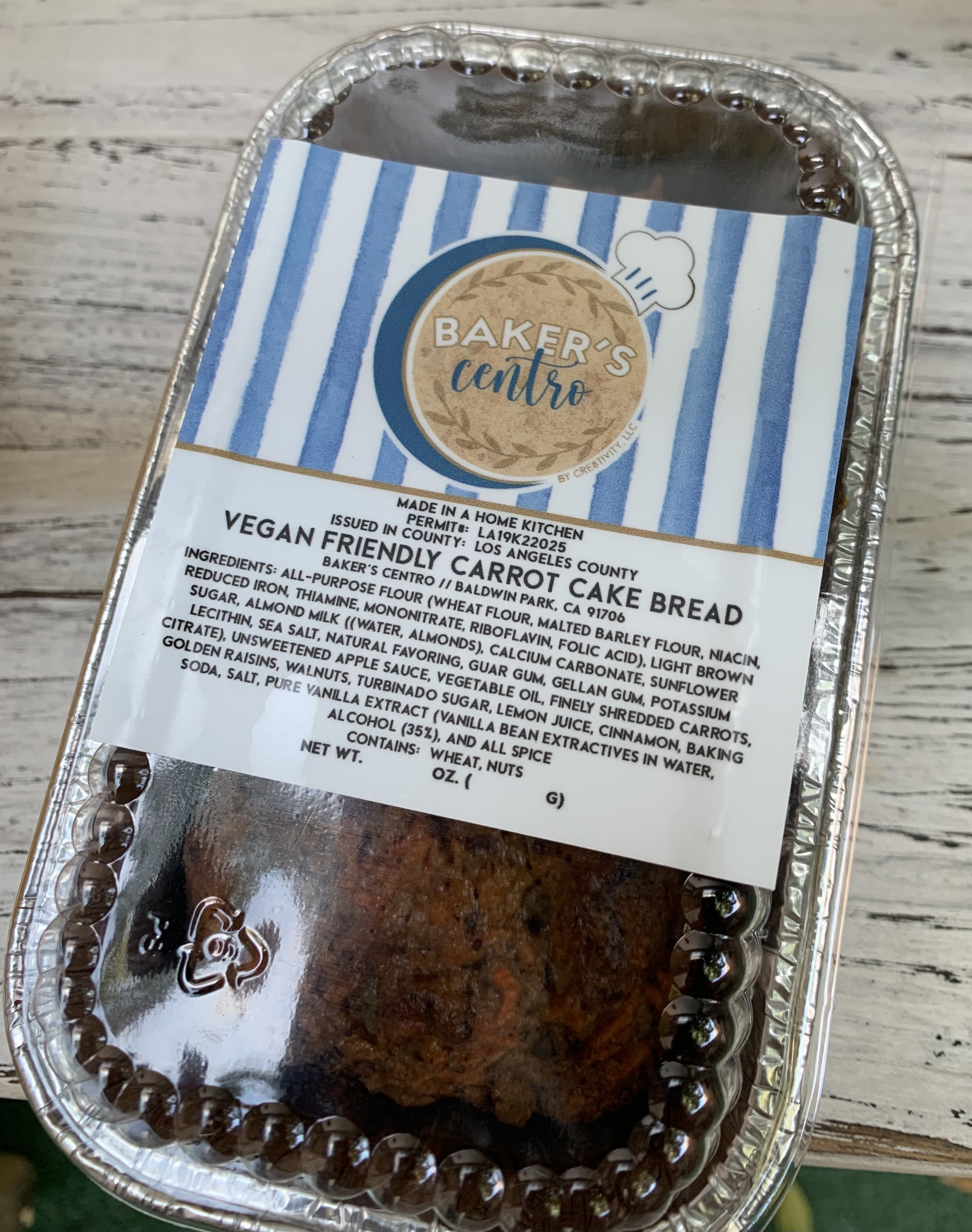 Vegan friendly Carrot Cake Loaf