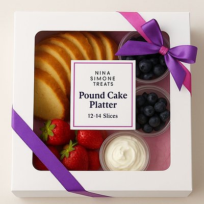 Sour Cream Pound Cake Platter 